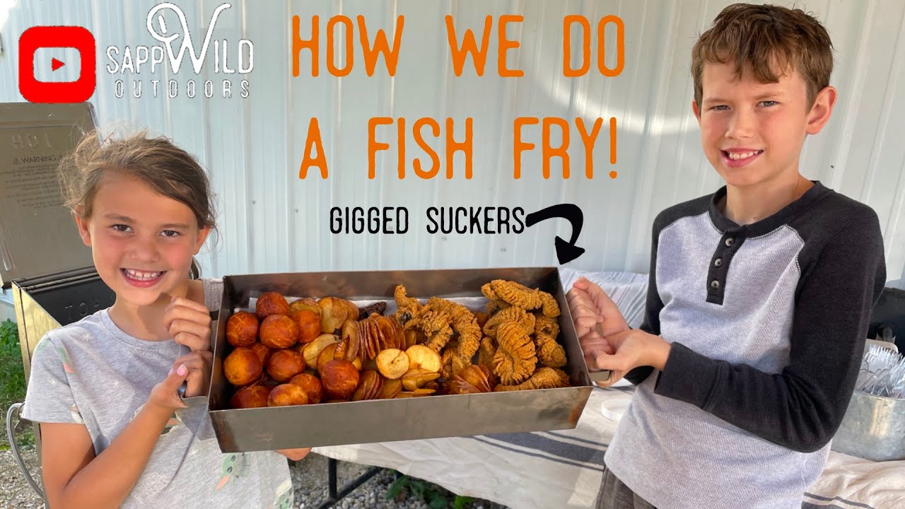 Fish Fry | How We Fry Up Suckers | River Fish Gigging Series