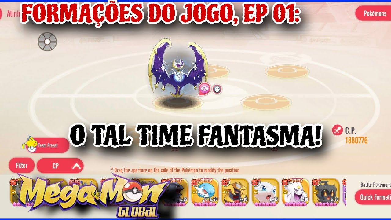 GUIA DOS TIMES 1° EP- TIME FANTASMA, MELHORES POKÉMONS PRA ESSA FORMAÇÃO | MEGAMON GLOBAL