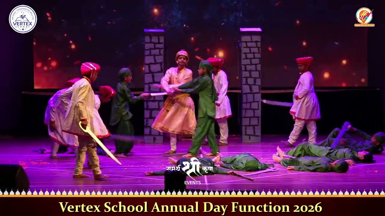 Samabhaji Maharaj Act | Vertex School, Mohone Annual Day Function 2026 |