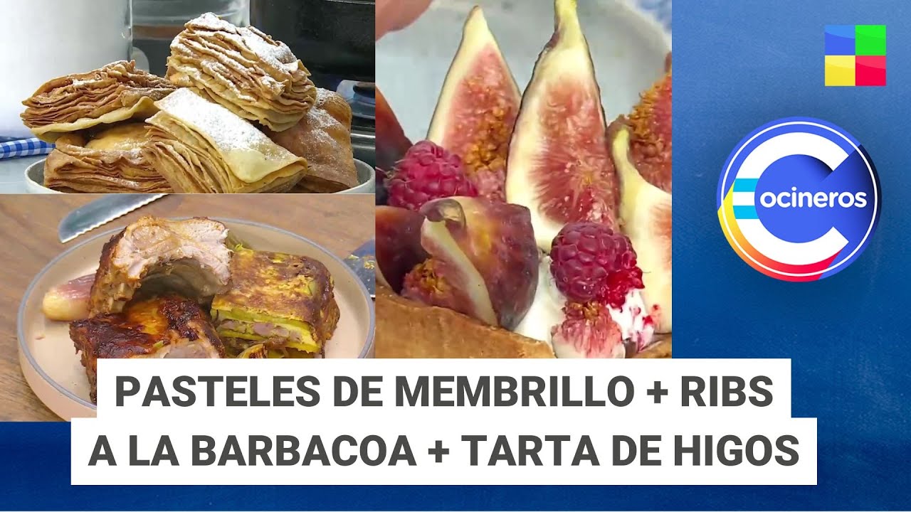 Pastel de membrillo + Ribs a la barbacoa + tarta de higos #CocinerosArgentinos Programa (09/01/2025)