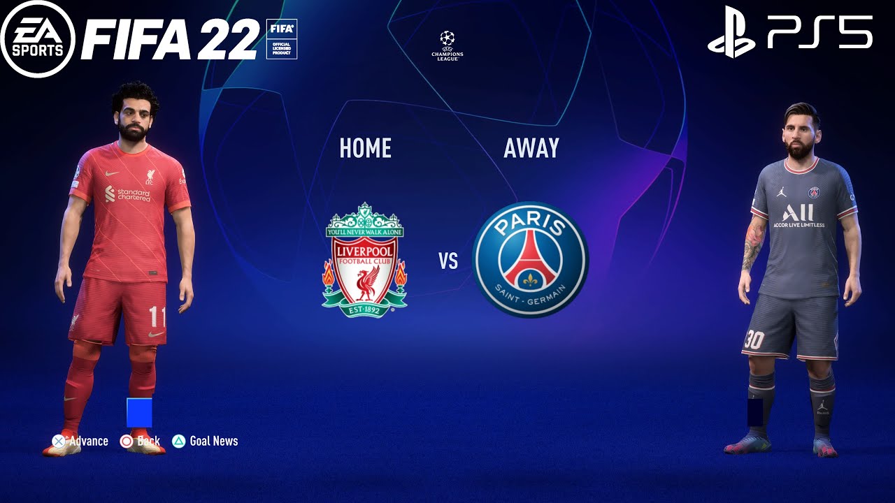 FIFA 22 PS5 | Ливерпуль против ПСЖ | Лига чемпионов УЕФА
