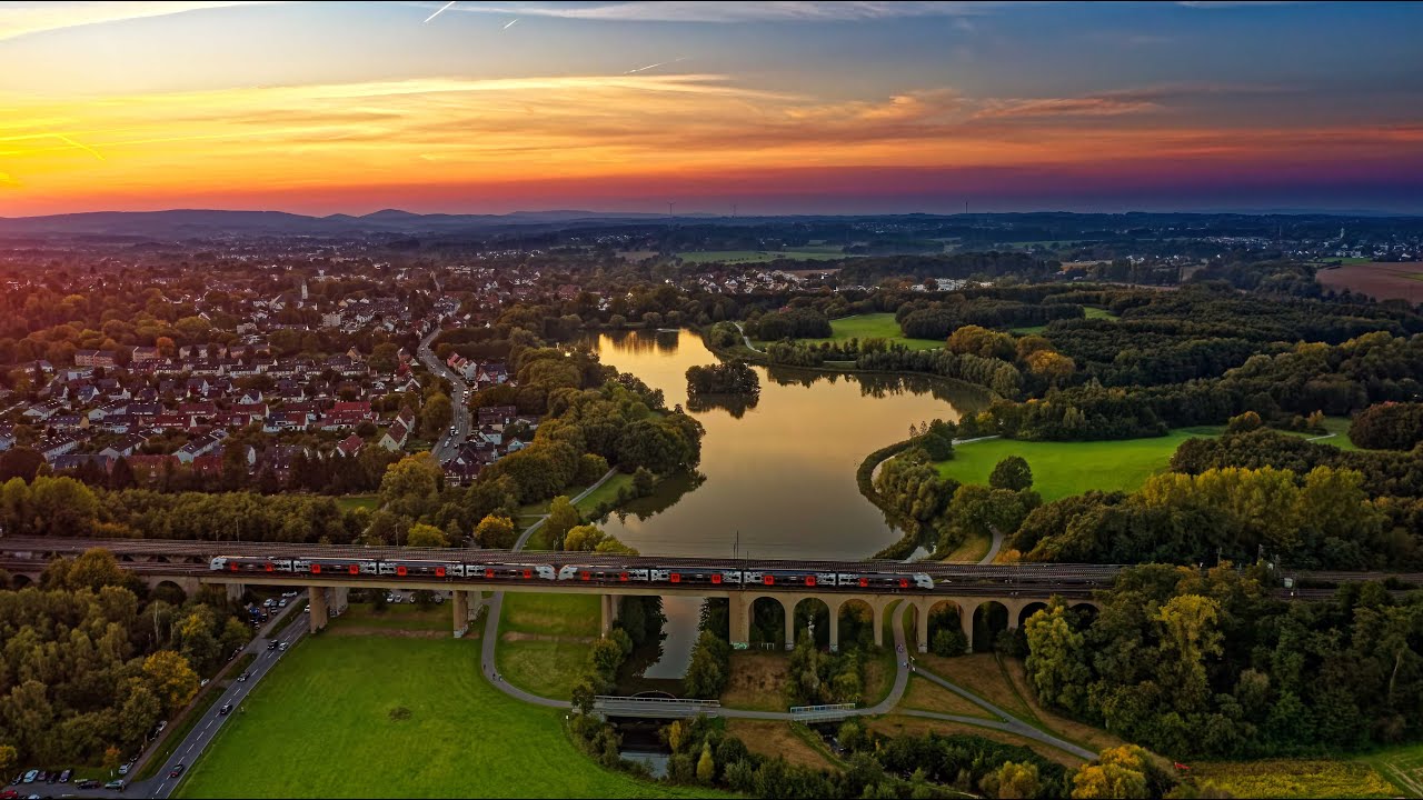 Goldener Oktober am Obersee  Bielefeld Schildesche