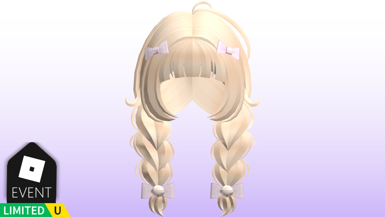 FREE LIMITED UGC: How to get the adorable orange fluffy braids w/ bows in Flex UGC Codes