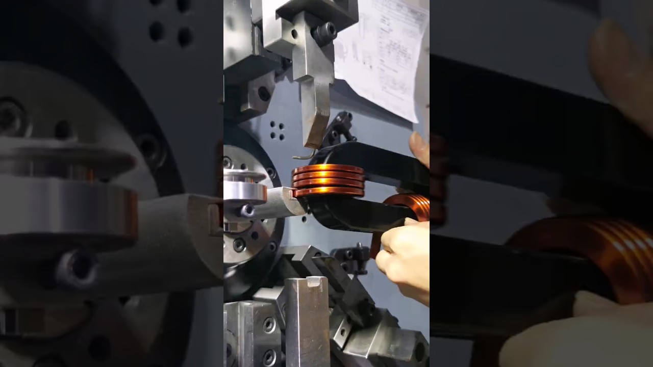 Flat Wire Coil are made into Magnetic Ring Inductors