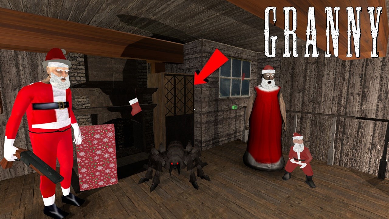 EXPLORING The SPIDER SECRET AREA In Granny Recaptured v1.4.0 Christmas Feeling UPDATE!