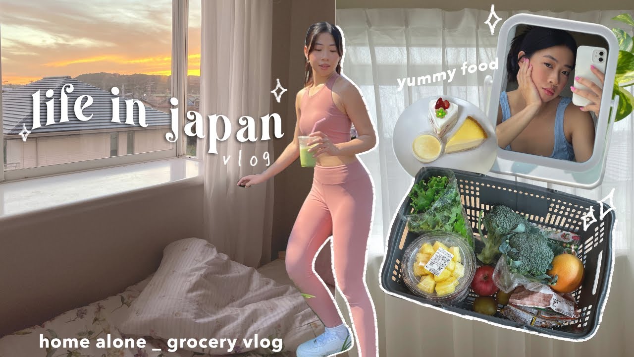 Living in Japan | grocery vlog, productive day, home alone & body care routine 🌿✨