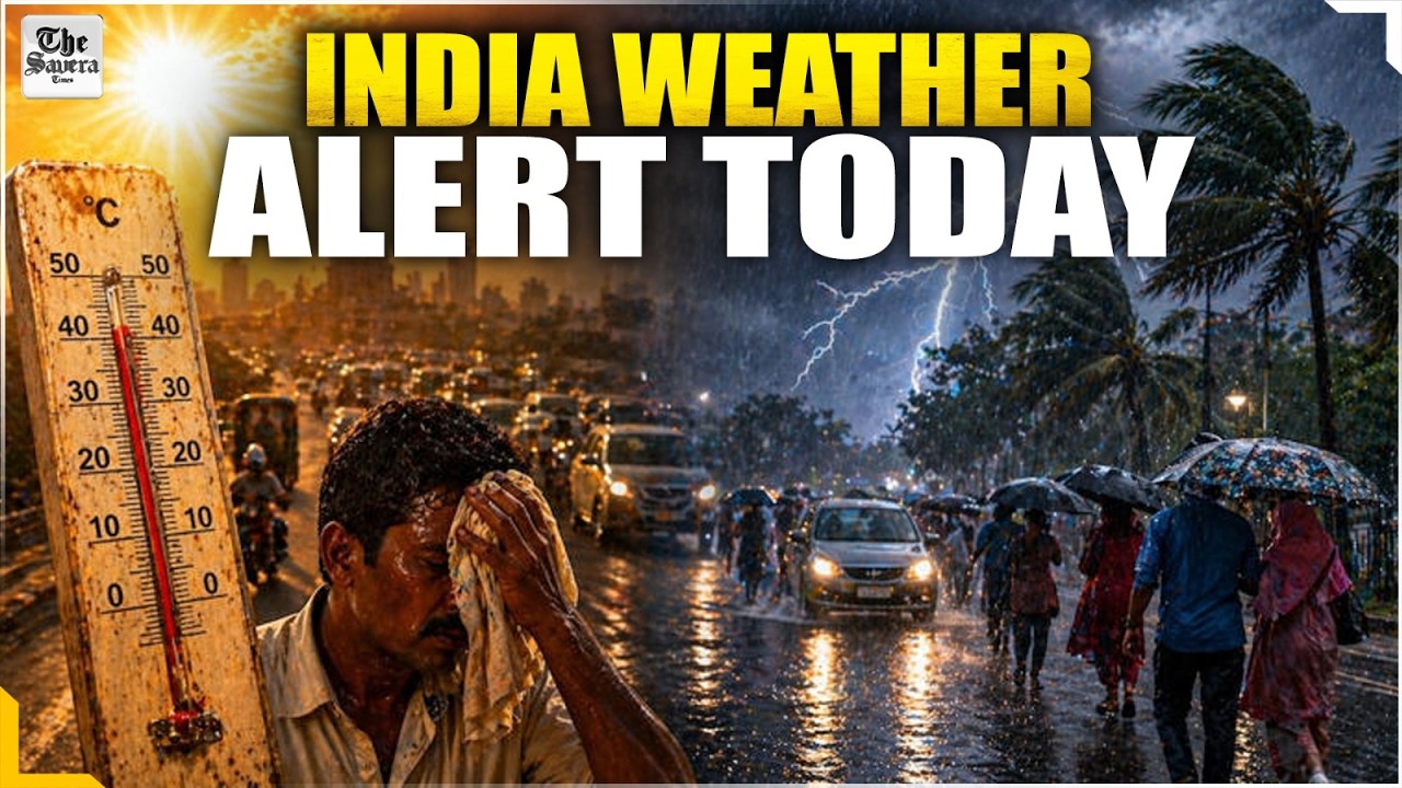 Live| India Weather Alert: IMD Warns of Heavy Rain,Thunderstorms & Flood Risk Across Multiple States