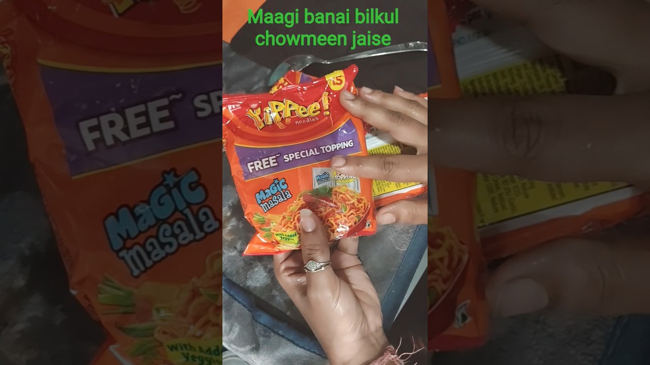 maggi banai bilkul restaurant jaise chowmeen style me 