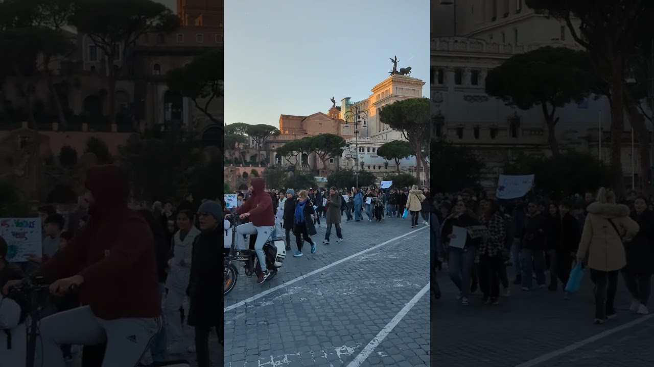 Pro Peace march in #Rome #italy #forum #travel #colosseum #history #europe #protest