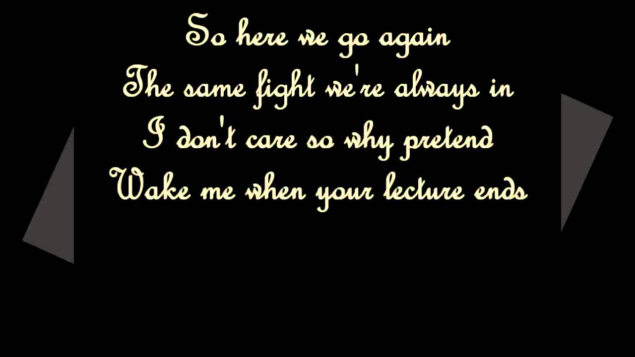 Skillet - It's not me it's you (lyrics)