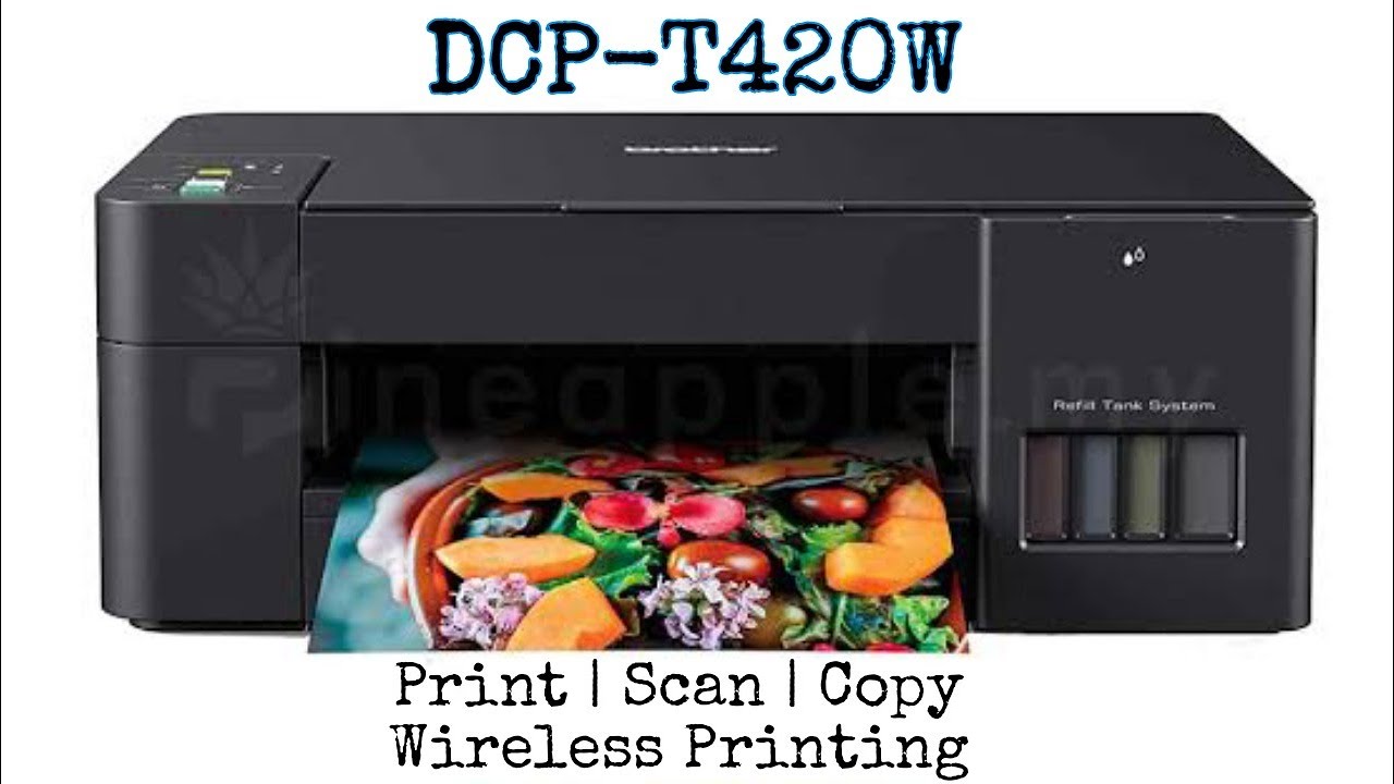 DCP-T420W | unboxing | print scan copy