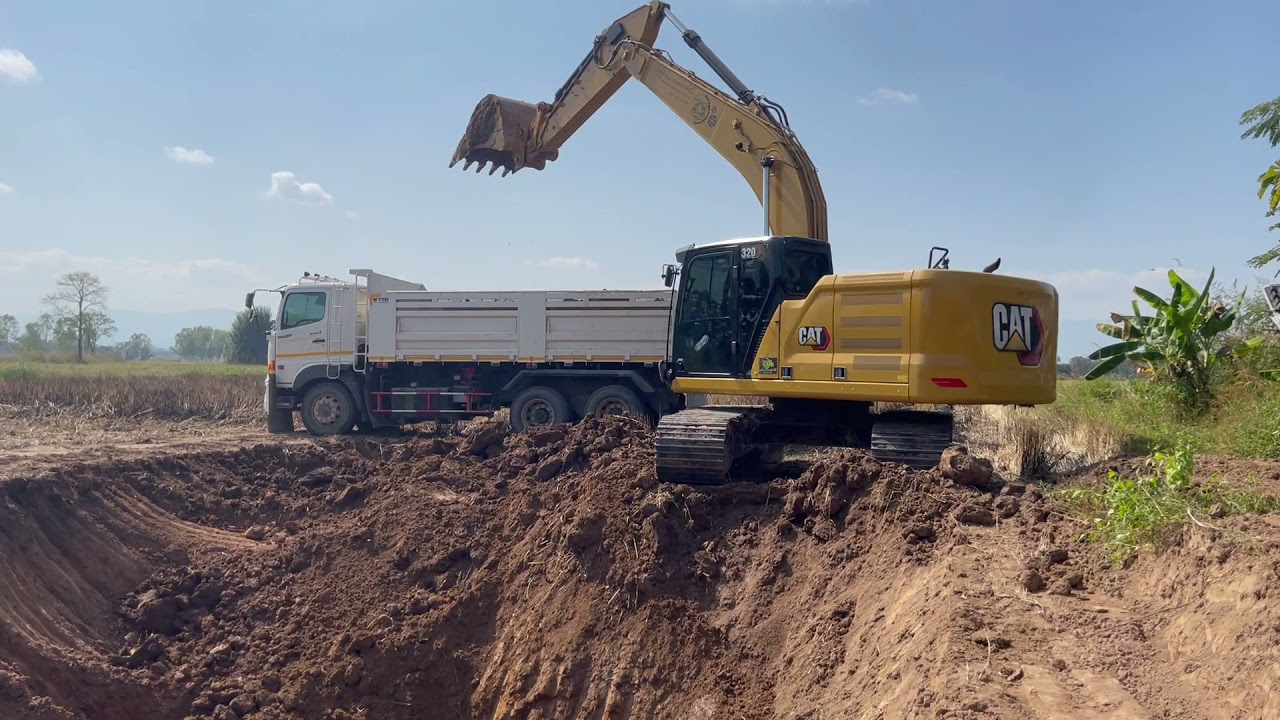CAT320 NEXT GENERATION NEW LOGO ขุดสระจากพื้นที่นา บ้านสันป่าหนาด EP.2