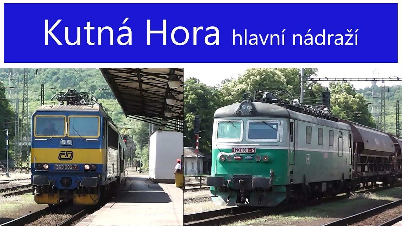 Vlaky Kutná Hora hlavní nádraží - 2.7.2013 / Czech Trains Kutná Hora Main Station
