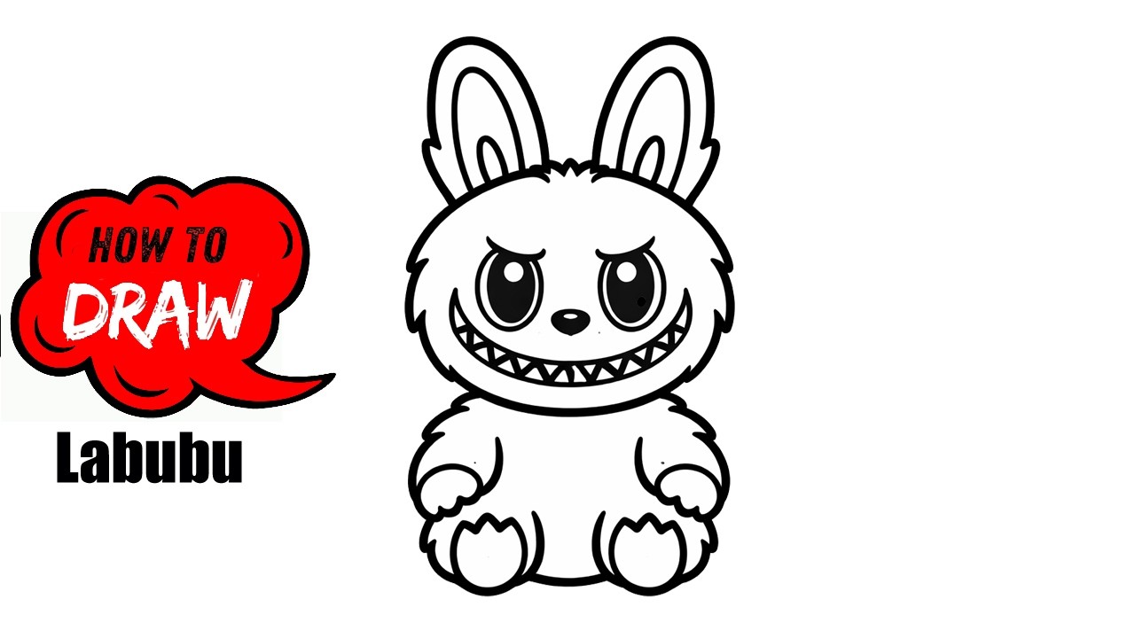 How to Draw Labubu Step by Step | Easy Cute Labubu Drawing Tutorial for Beginners