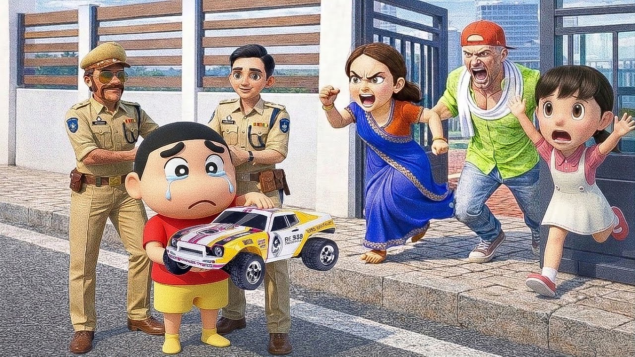 SHINCHAN 🤩SHUZUKA KI SUPER CAR 💥CHURA KAR BHAG GYA |INDIAN 😱THEFT AUTO
