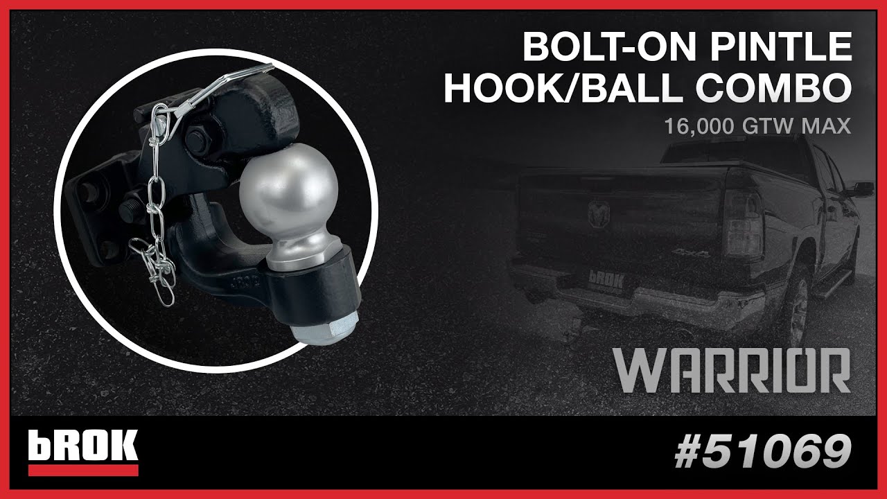 bROK WARRIOR PINTLE BALL COMBO #51069