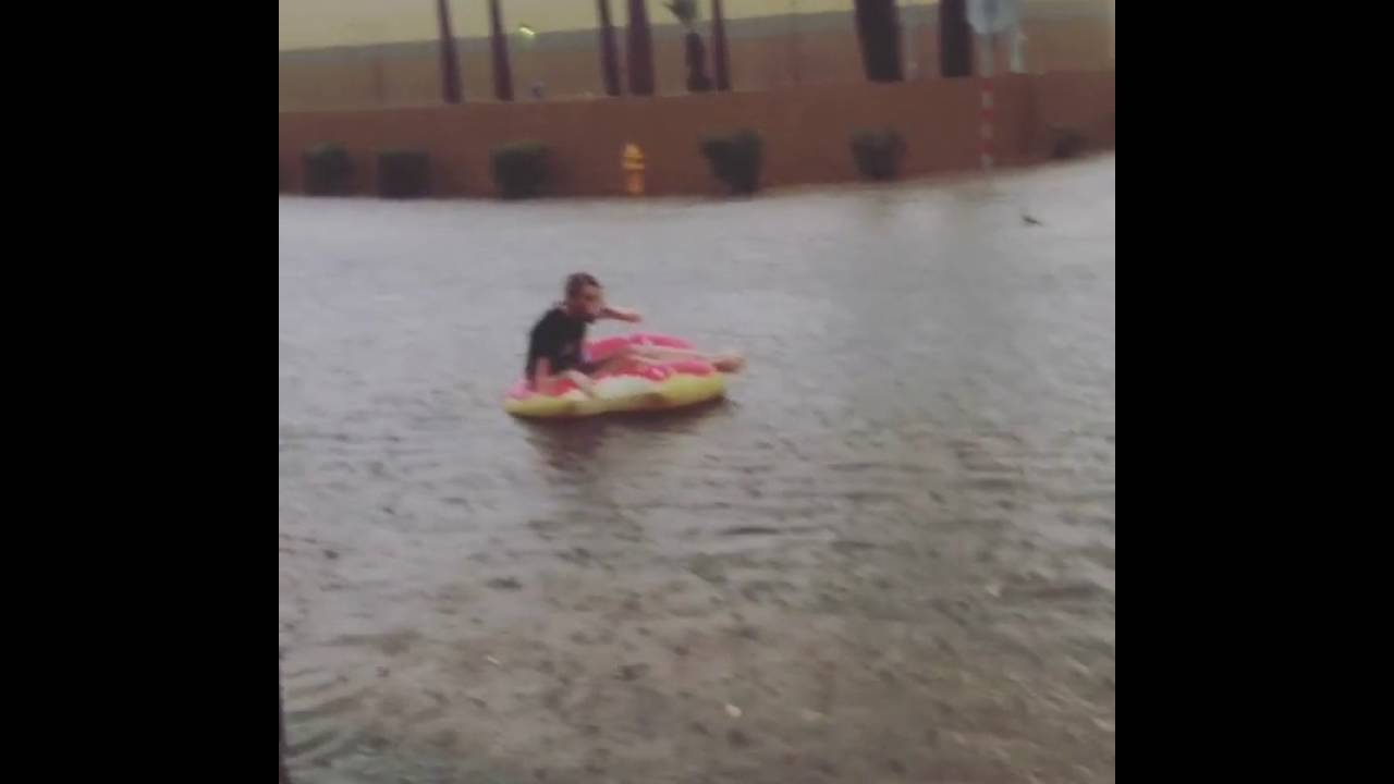 Phoenix Flood Turns Streets Into Rivers Perfect for a Doughnut Float