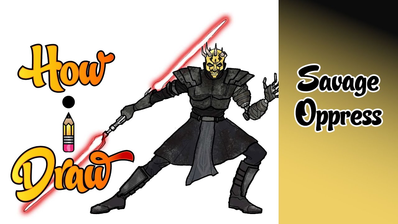 How I Draw SAVAGE OPPRESS from STAR WARS