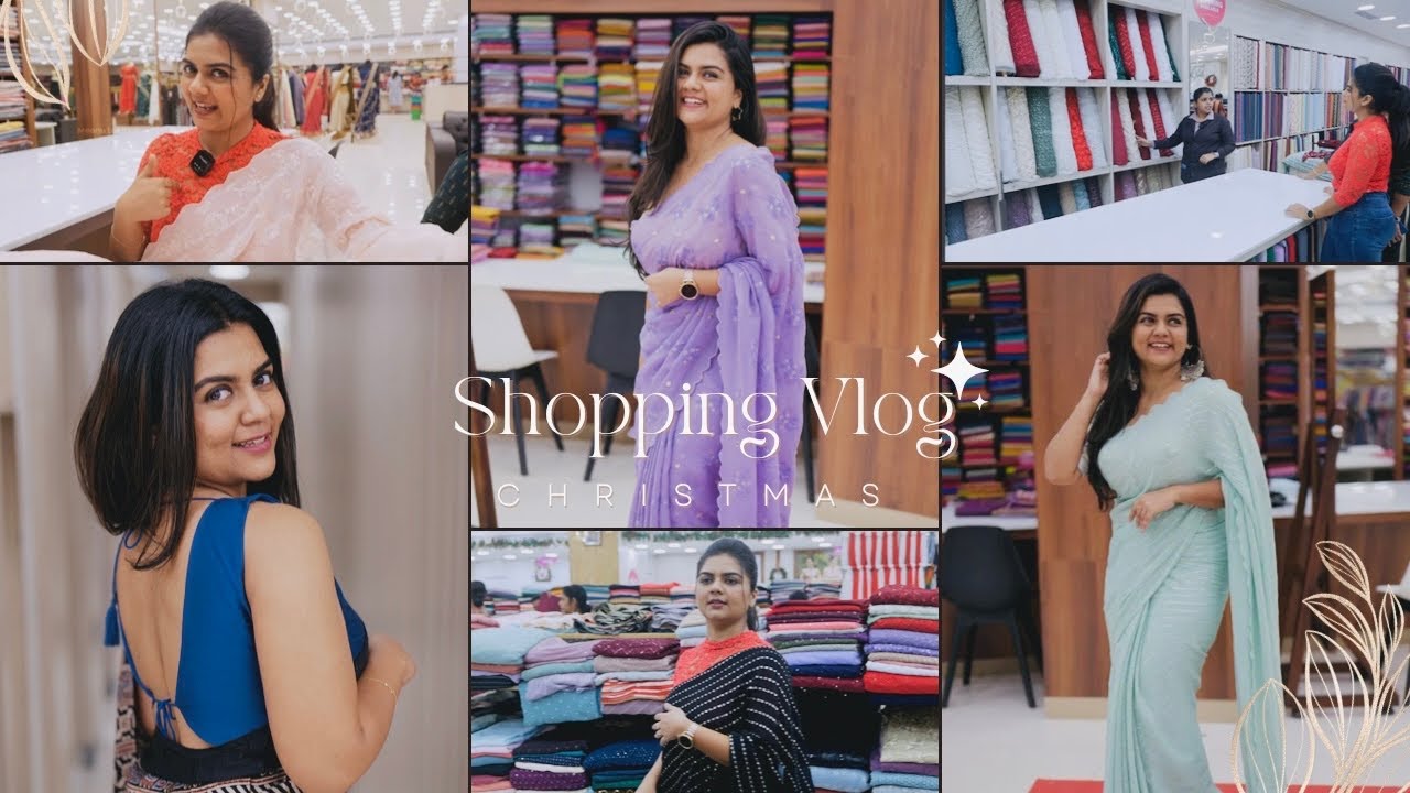 Adipoli Christmas collections🎄♥️|| Pulimoottil Silks, Pala || Shopping Vlog || Meenu Lakshmi