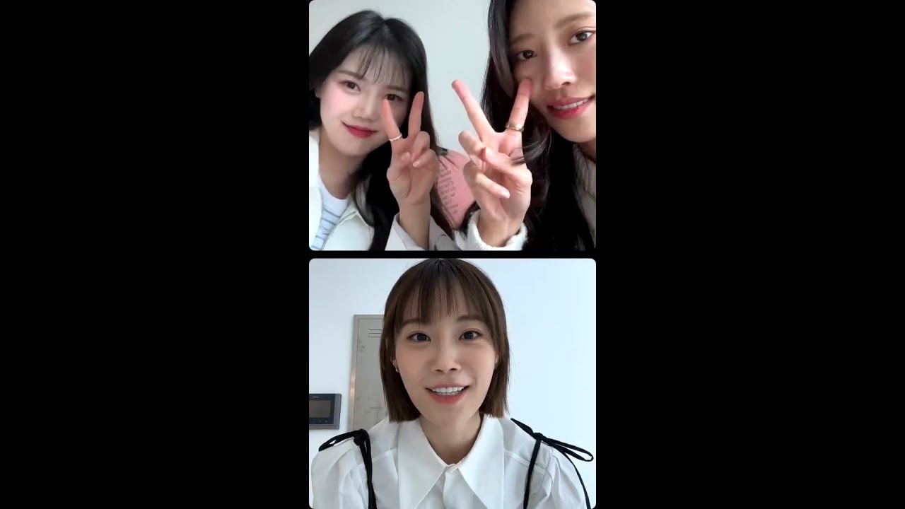 240327 lovelyz mijoo(러블리즈 이미주) with (오마이걸 효정, kara 허영지) instagram live 인스타그램 라이브