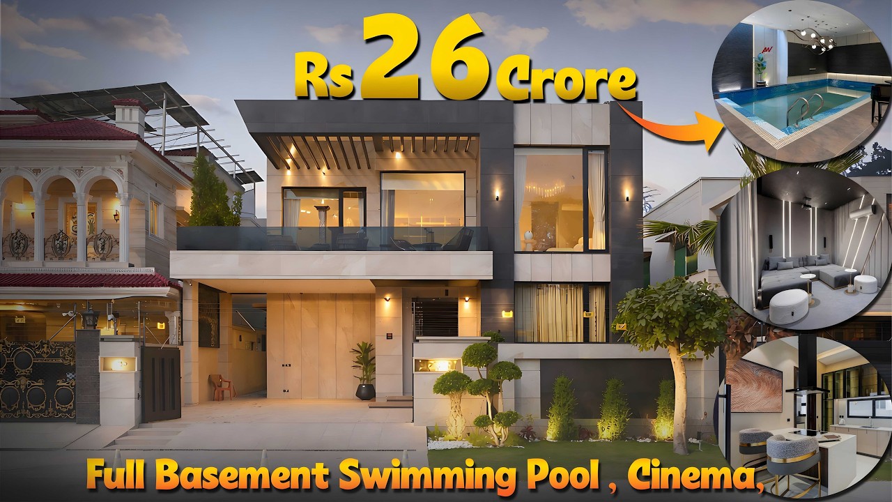 DHA Phase 6 Lahore 1 Kanal Furnished House | Basement + Swimming Pool + Cinema