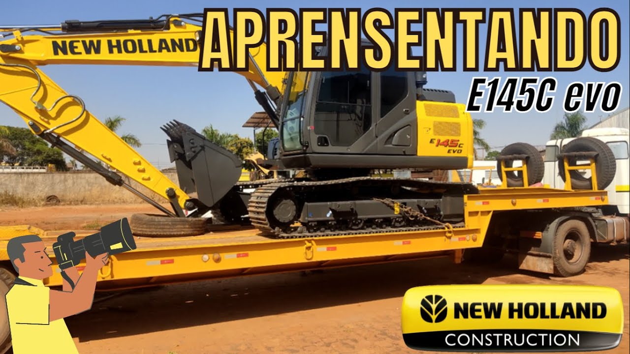 APRESENTANDO ESCAVADEIRA E145C NOVA - ANDRÉ VIEIRA MÁQUINAS