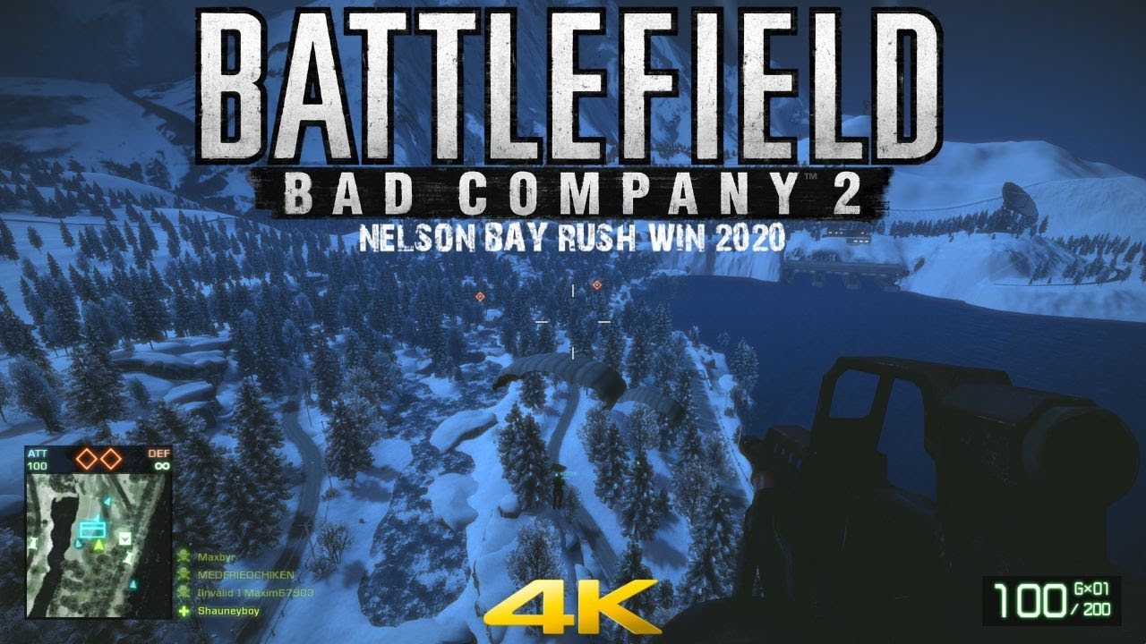 Battlefield bad Company 2 Multiplayer 2020 Nelson Bay Rush Win 4K