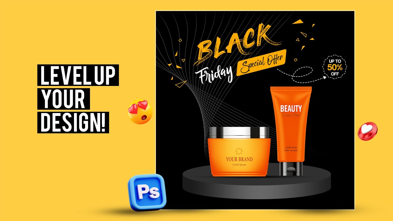 Step-by-Step Skincare Product Post Design in Photoshop