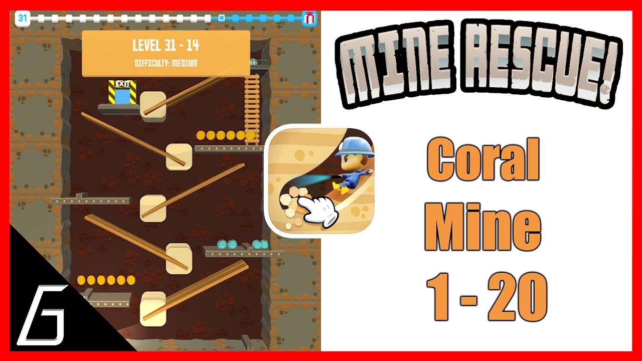 Mine Rescue | Gameplay Level 31 | Coral Mine Solution