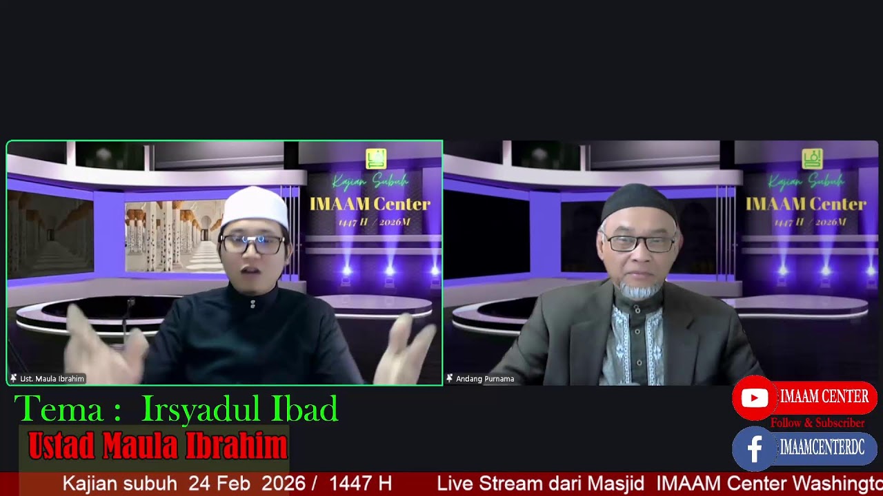 Kajian subuh Bersama Ustadz Muhammd  Maula Ibahim @ IMAAM Center Feb  24 2026
