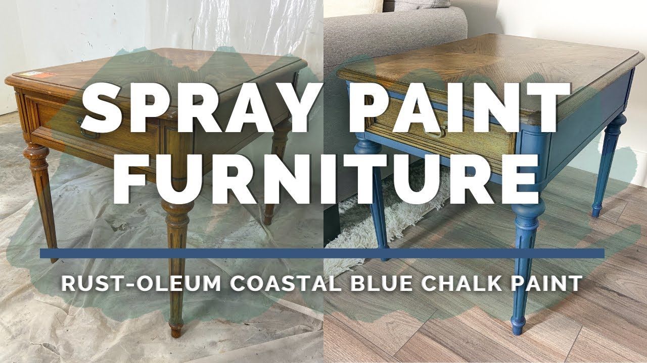 How to Spray Paint Furniture with Rust-Oleum Chalked Spray Paint