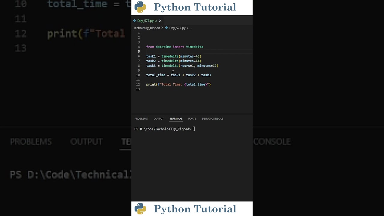 Adding Time Values With Python | Python Tutorial