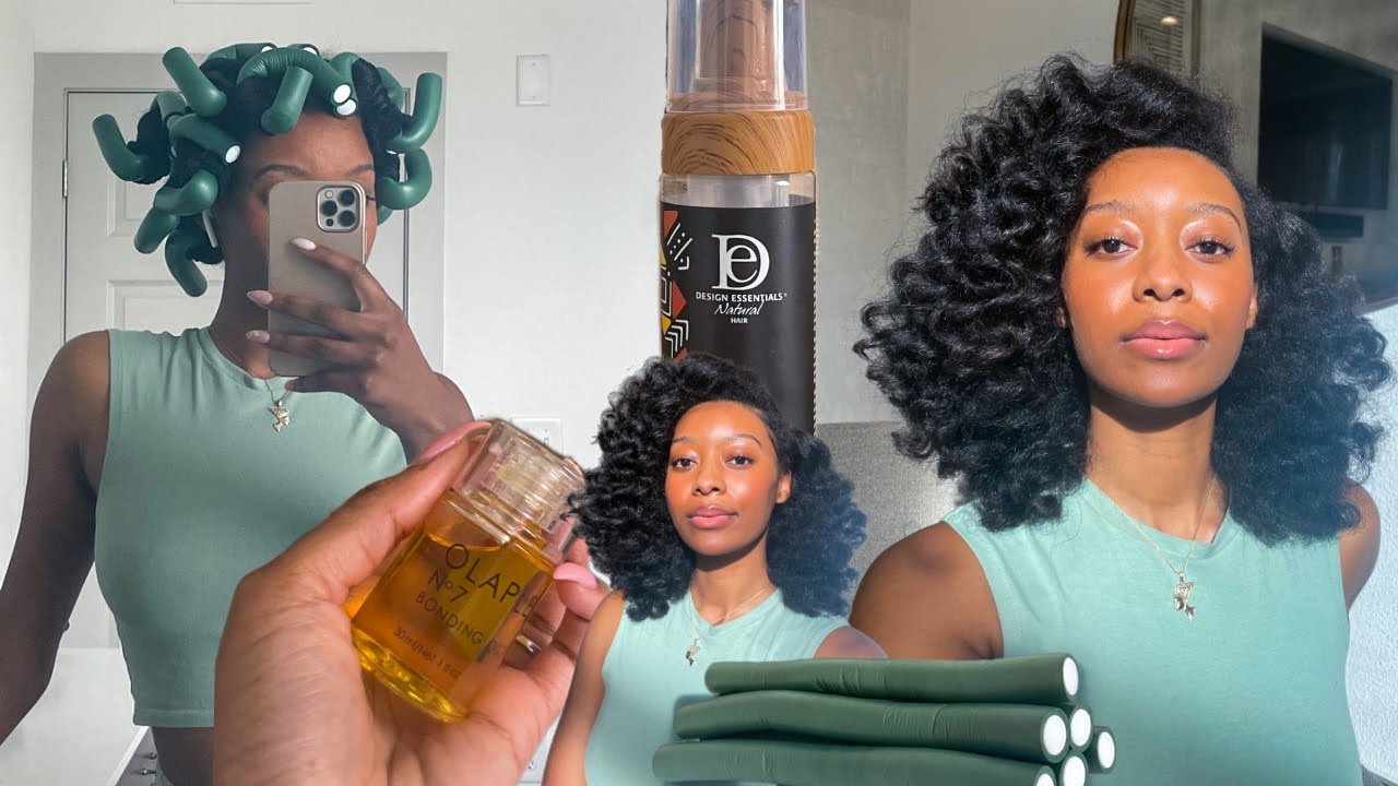 Big Bouncy Curls Using Jumbo Flexi Rods + Easy Hack