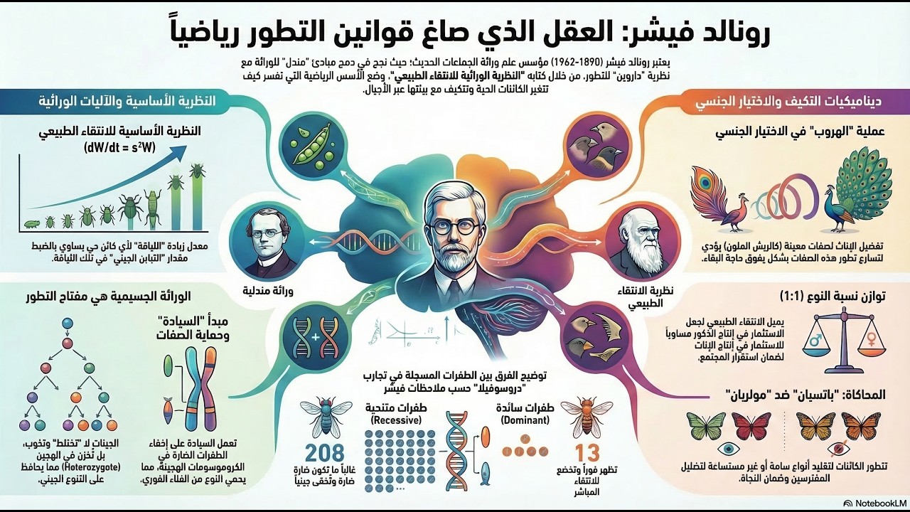 فيشر- العقل الذي صاغ قوانين التطور رياضياً