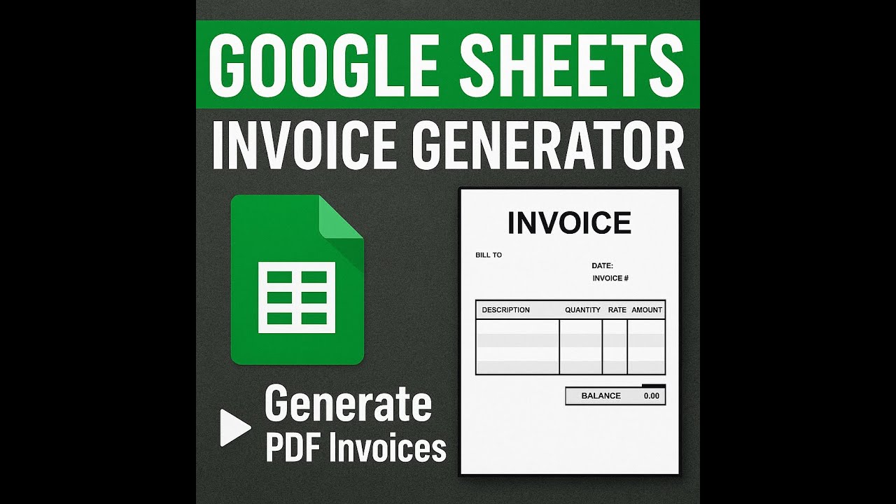 Google Sheets Invoice Generator | Create PDF Invoices That Auto-Save to Drive.