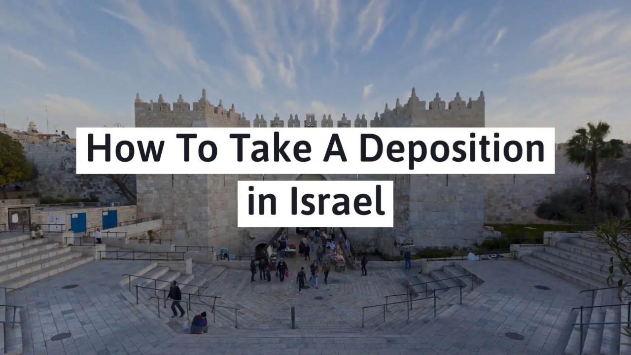 How To Take A Deposition in Israel - Planet Depos Shorts