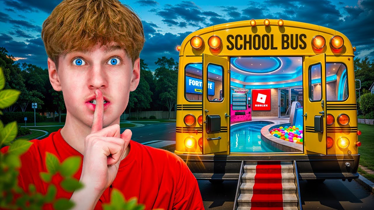 Building SECRET ROOMS on a SCHOOL BUS and More!
