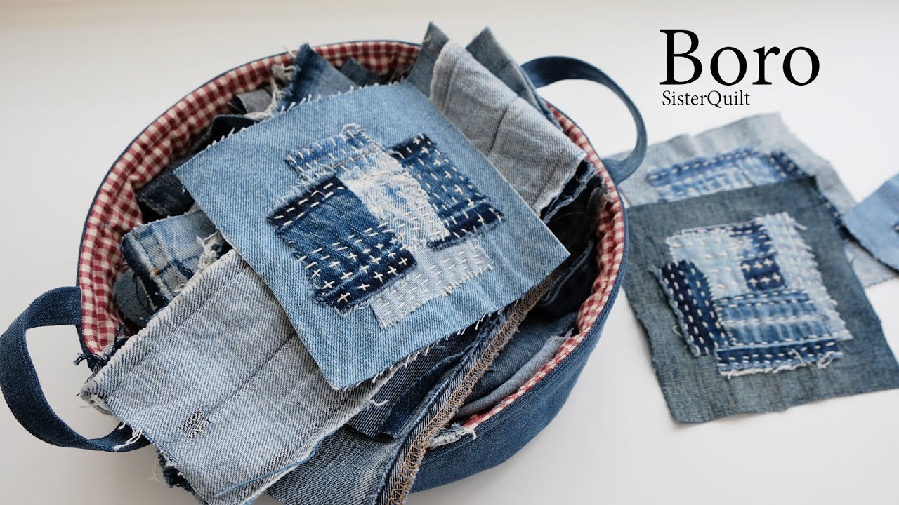 Scrap jeans are made into beautiful Boro works. (ep 327)