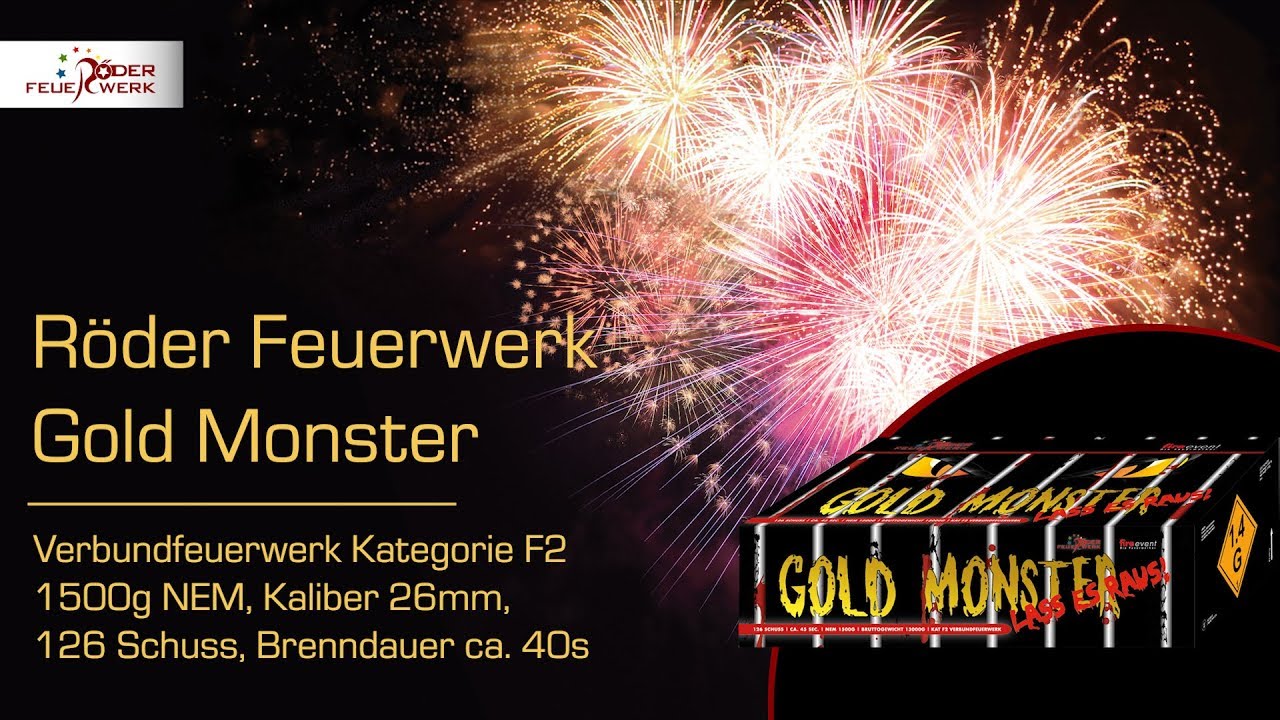 Gold Monster - Röder Feuerwerk