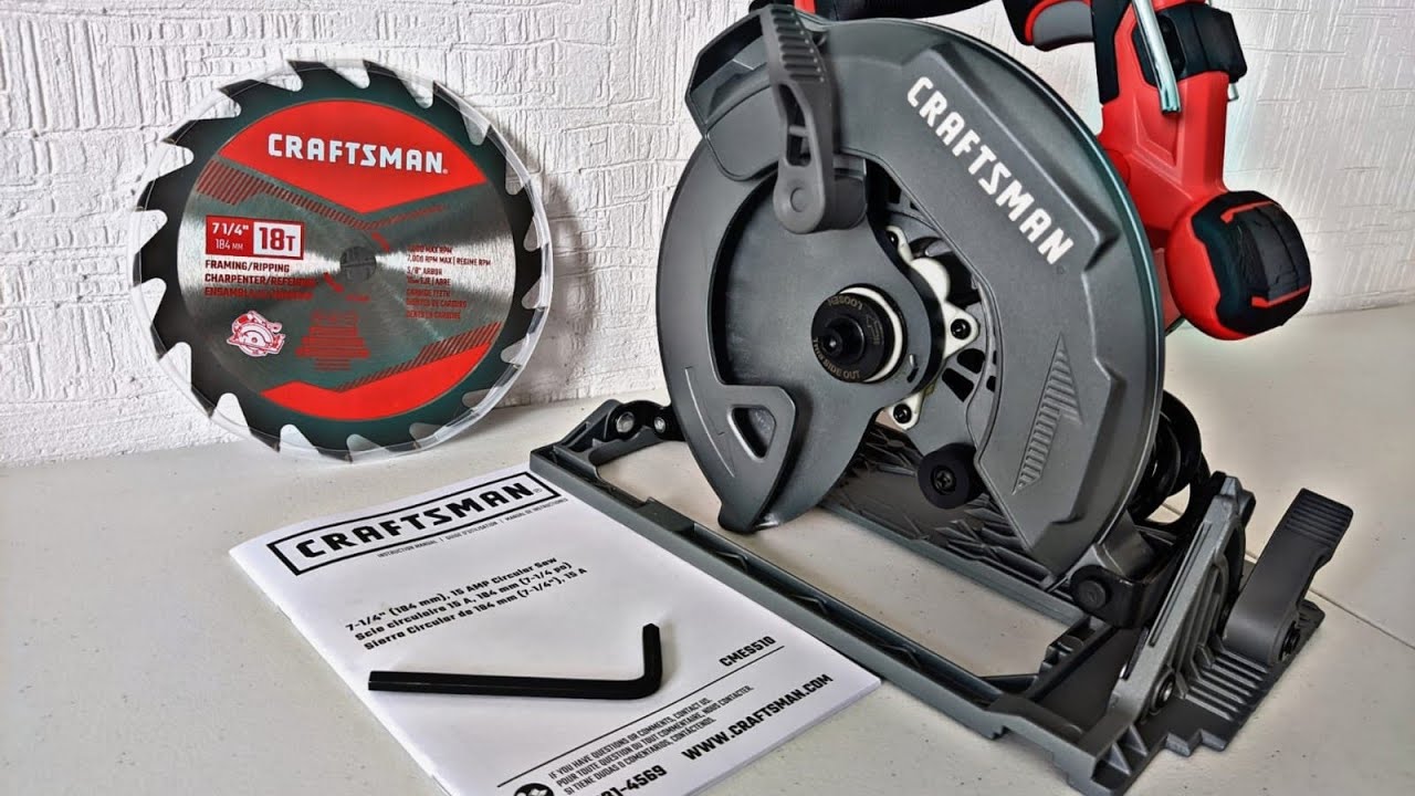 Digna representante de la gama media!!! Sierra circular CRAFTSMAN 15 amp CMES510