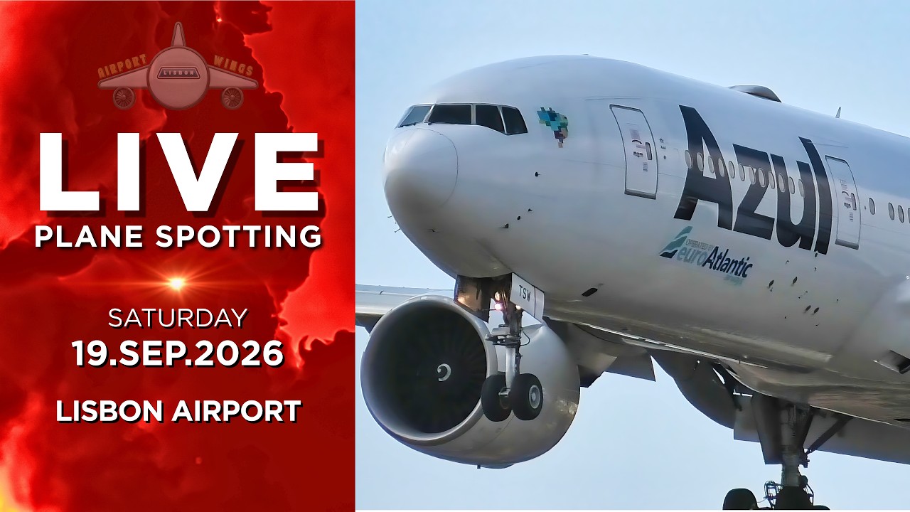 🔴 LIVE: NONSTOP Action at Lisbon Airport ✈️