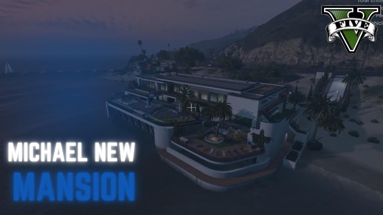 MICHAEL NEW MANSION!!!!#gta #automobile #editor #mansion #funny