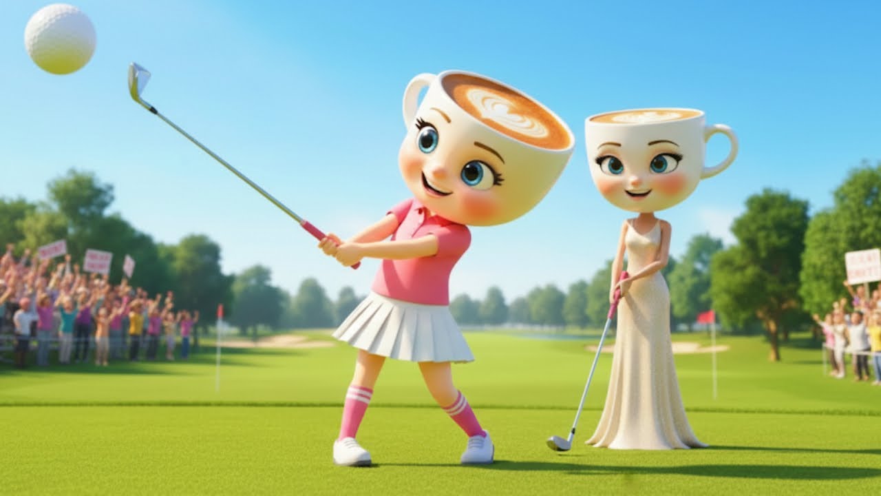 Ballerina Cappuccino & Capuchina Golf Fail Tung Tung Sahur Brainrot Animation 4K