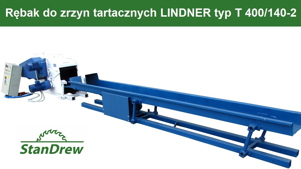 Rębak do zrzyn tartacznych LINDNER typ T 400/140-2 - StanDrew maszyny stolarskie