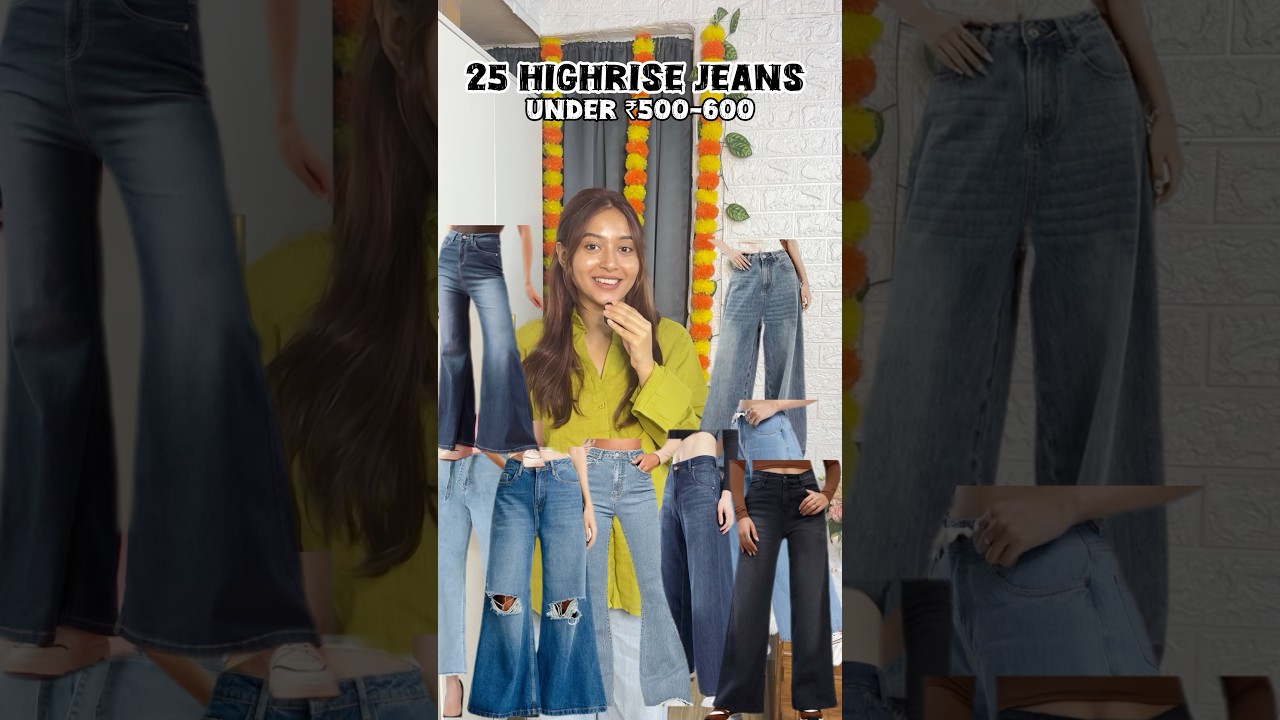 Highrise flared jeans under ₹500-600😍 