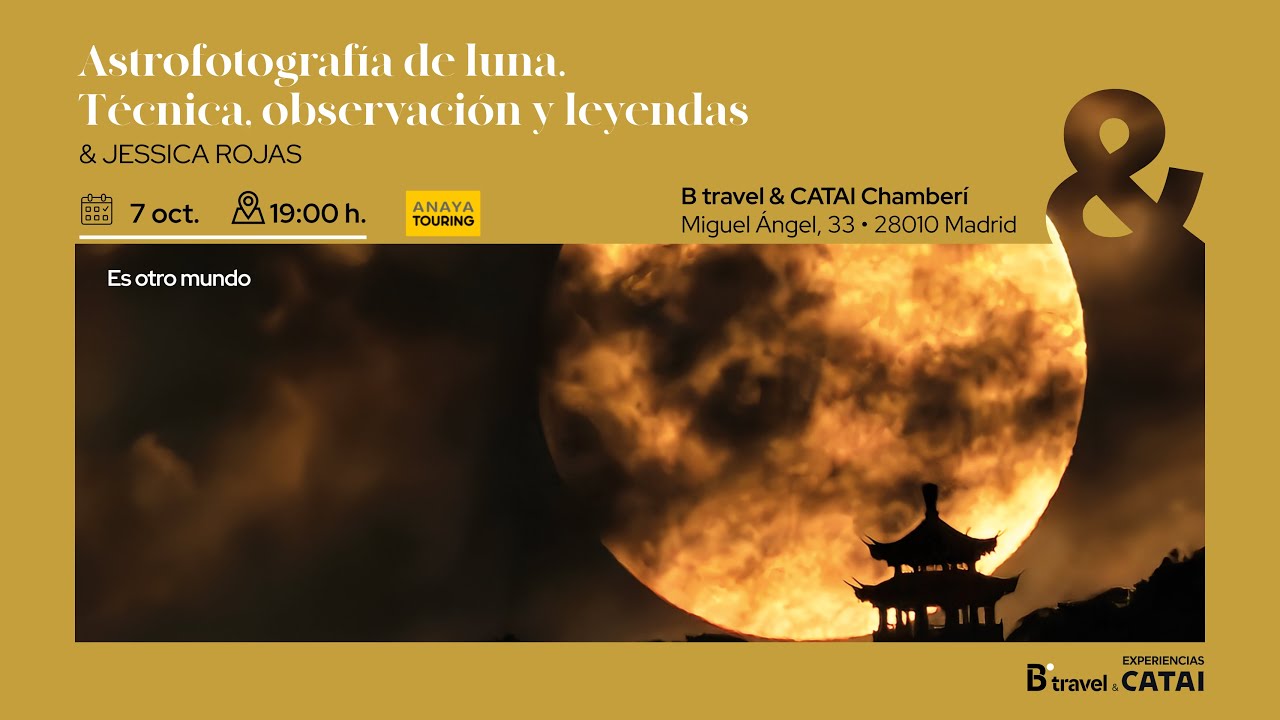 Astrofotografía de luna. Técnica, observación y leyendas, con Jessica Rojas