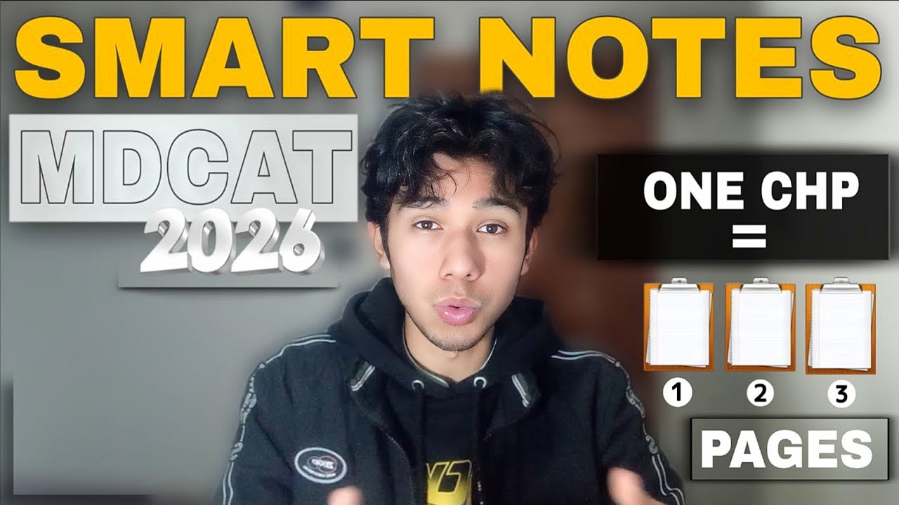 This is how you should make notes for MDCAT 2026 