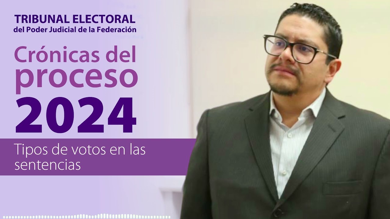 Cr&oacute;nicas del proceso 2024 | Tipos de Votos en las Sentencias - TEPJF