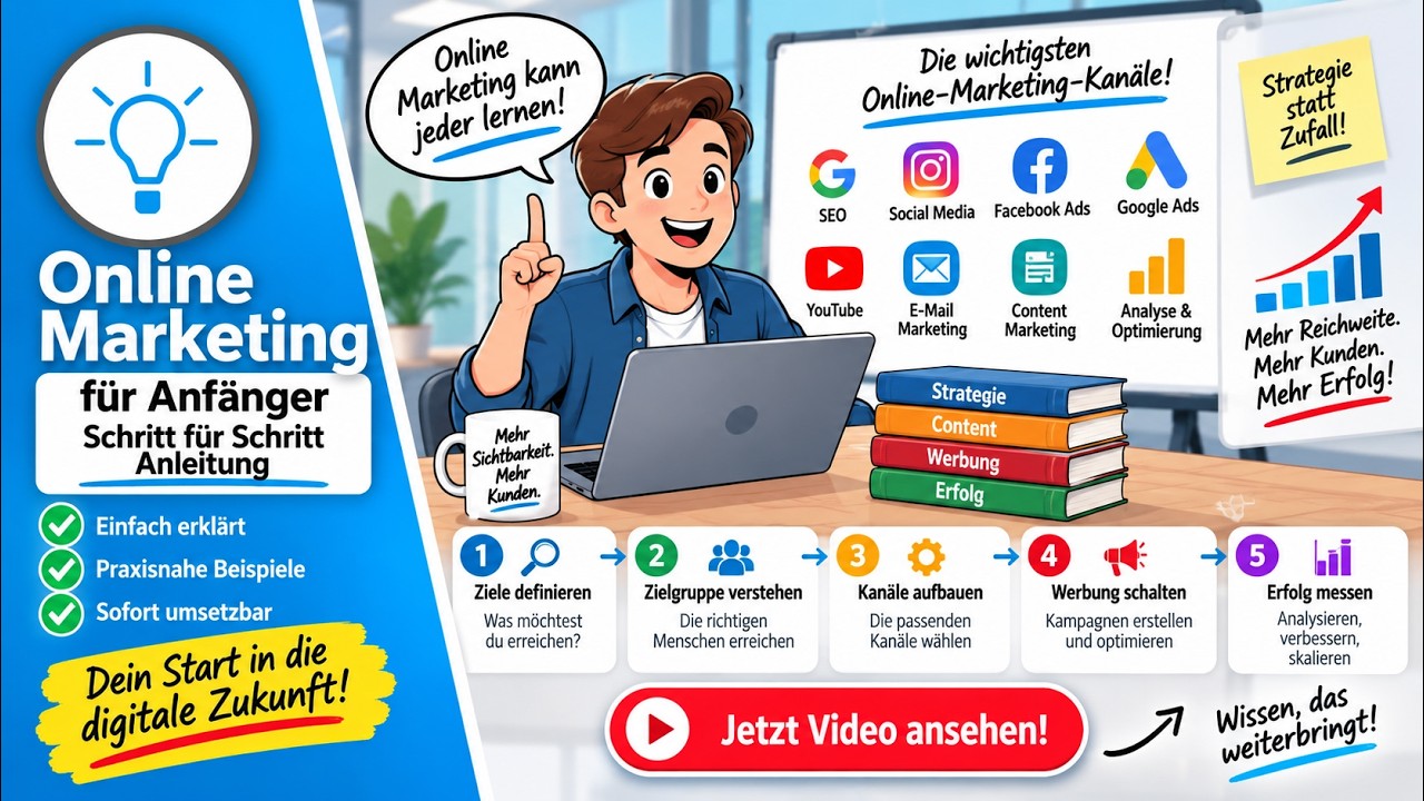 Online-Marketing f&uuml;r Anf&auml;nger: Schritt-f&uuml;r-Schritt-Anleitung