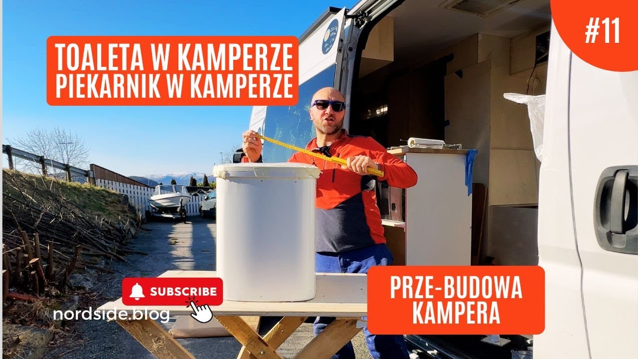 Toaleta separująca do kampera i piekarnik Sunlight.